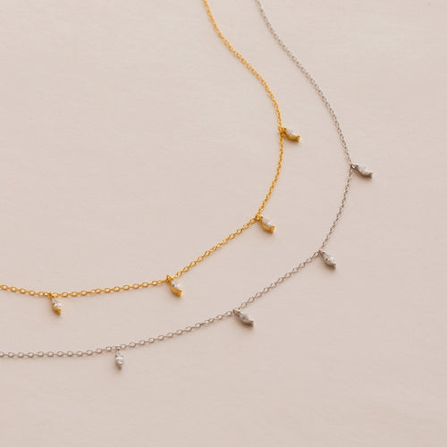 Marquise Station Necklace