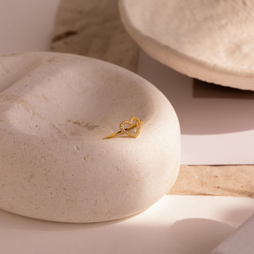 Eternal Love: Aphrodite Pave Heart Ring