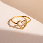 Eternal Love: Aphrodite Pave Heart Ring