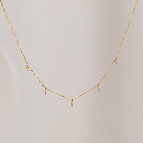 Marquise Station Necklace