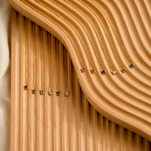 Embrace Meaningful Simplicity with Dainty Birthstone Necklaces