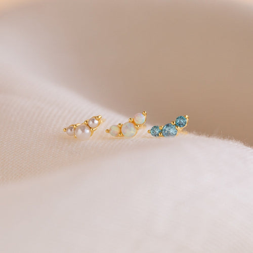 Bella Birthstone Stud Earrings