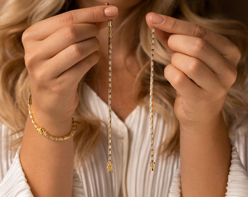 Claudia Baguette Tennis Bracelet