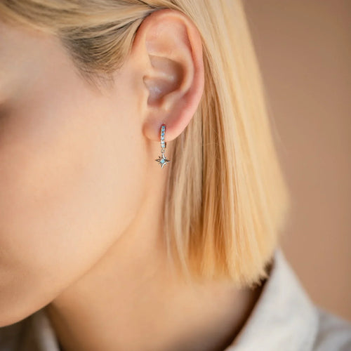 Astra Opal Huggie Earrings