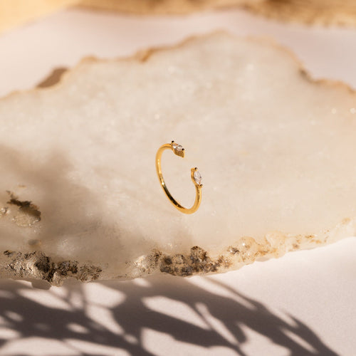 Elevate Your Style with the Celeste Duo Marquise Ring
