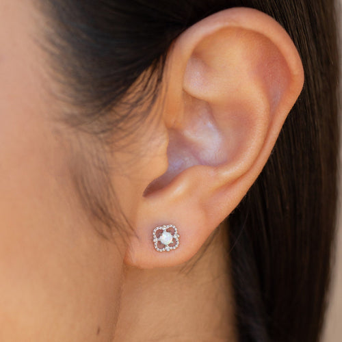 Alora Opal Stud Earrings
