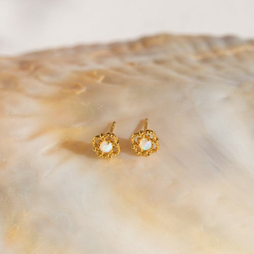 Alora Opal Stud Earrings