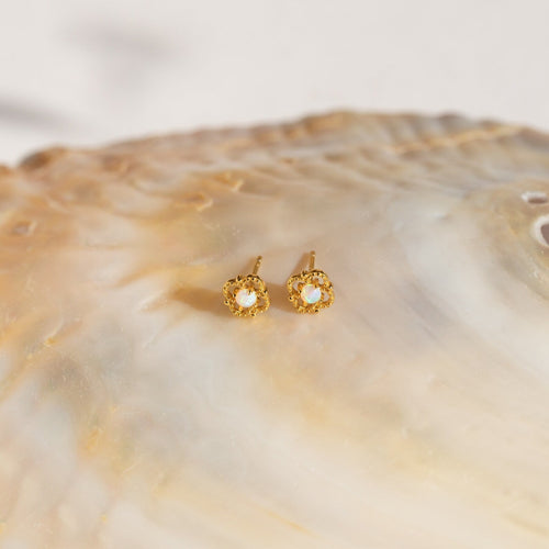 Alora Opal Stud Earrings