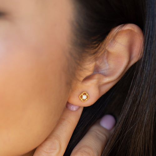 Alora Opal Stud Earrings