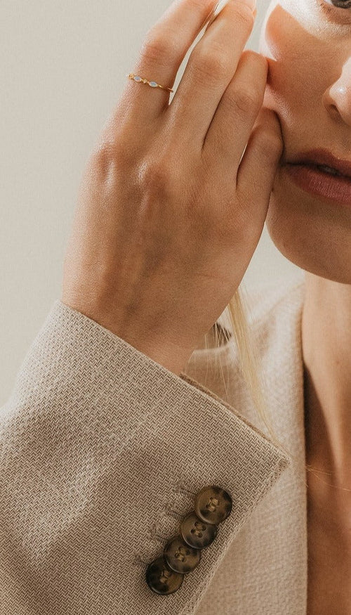 Alessia Trio Opal Ring