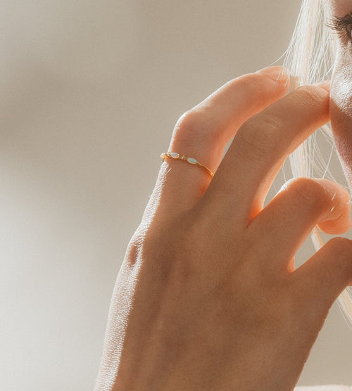 Alessia Trio Opal Ring