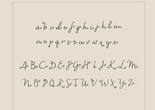 Letter Heart Necklace