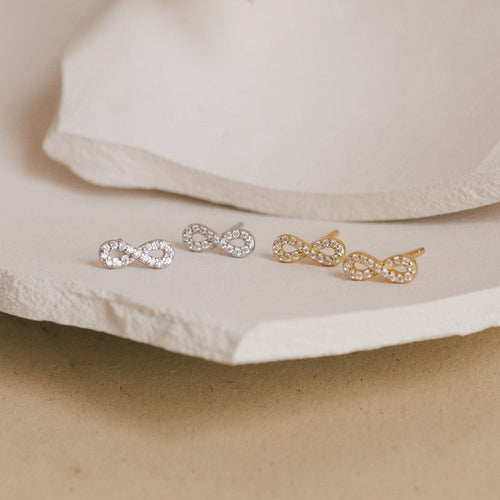 Pave Infinity Studs