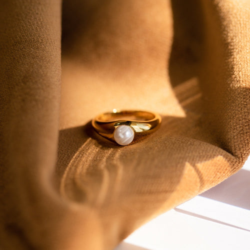 The Penelope Pearl Signet Ring