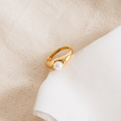 The Penelope Pearl Signet Ring