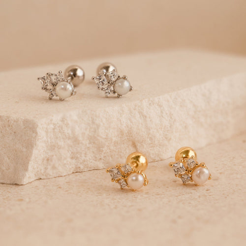 Angelina Pearl Stud Earrings