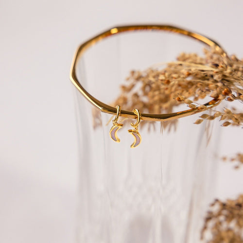 Opal Moon Mini Hoops