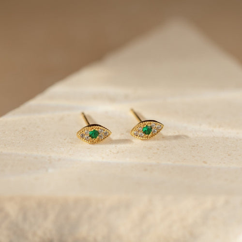 Haven Emerald Eye Studs