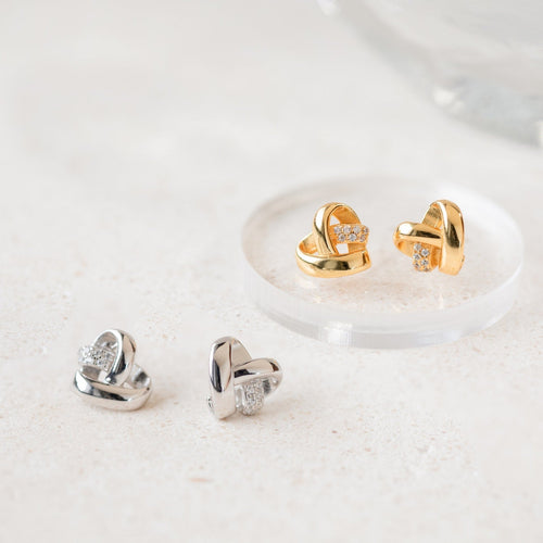 Heart Knot Studs