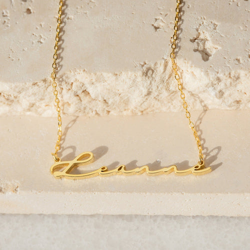 Off-Center Name Necklace