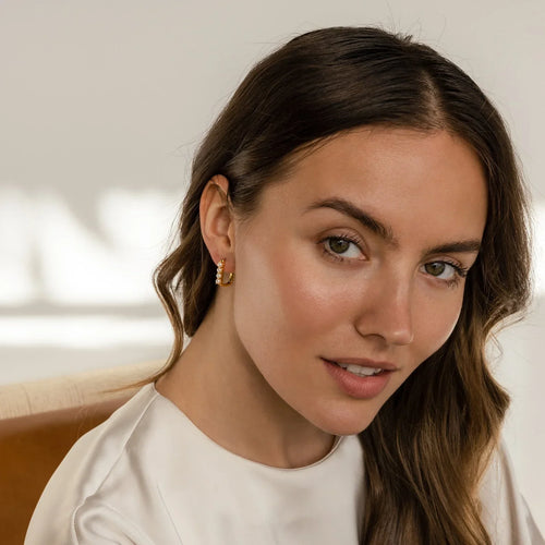 Freshwater Pearl Hoop Earrings