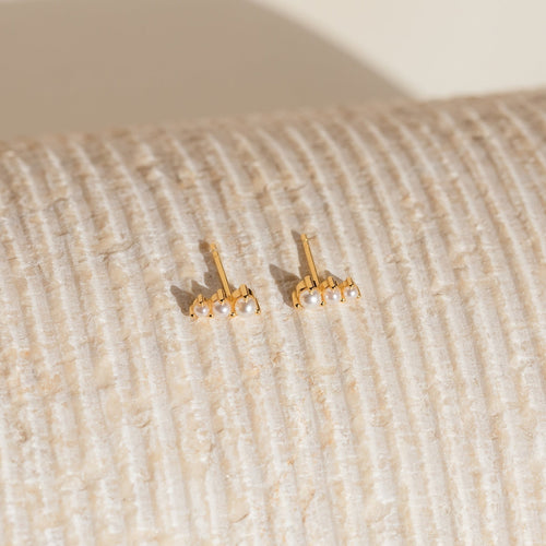 Birthstone Bar Stud Earrings