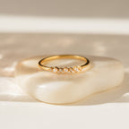 Pearl Diamond Stacking Ring