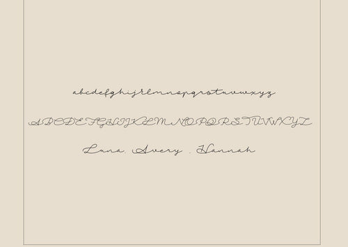 Off-Center Name Necklace