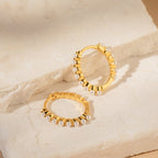 Malik Pearl Hoop Earrings