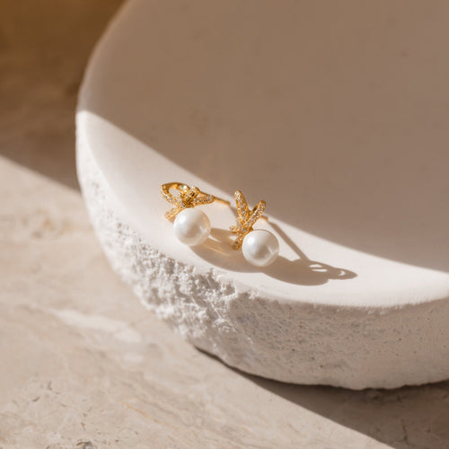 Pearl Bow Studs