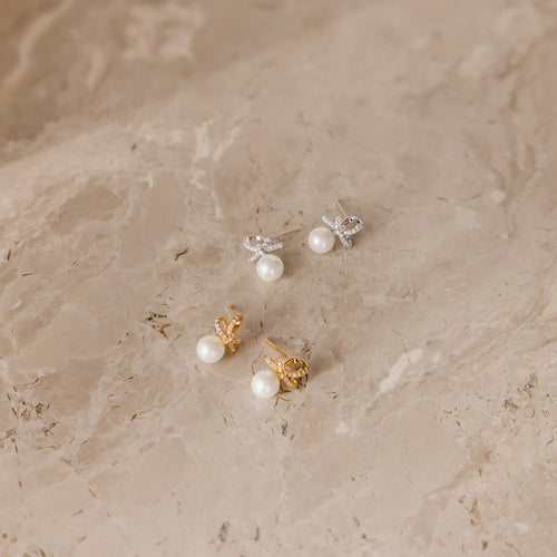 Pearl Bow Studs