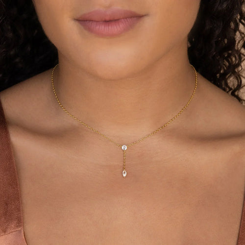 Diamond Lariat Necklace