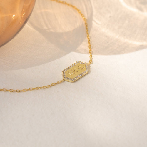 Hexagon Charm Bracelet