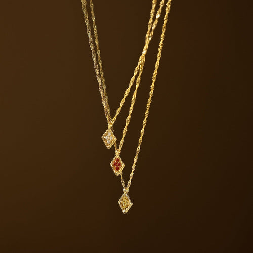 Vintage-Style Braided Frame Pendant