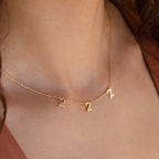 Old English Angel Number Necklace