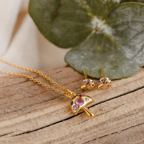 Mushroom Stud Earrings