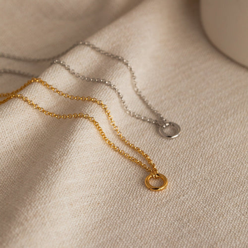 Versatile Minimalist Circle Necklace