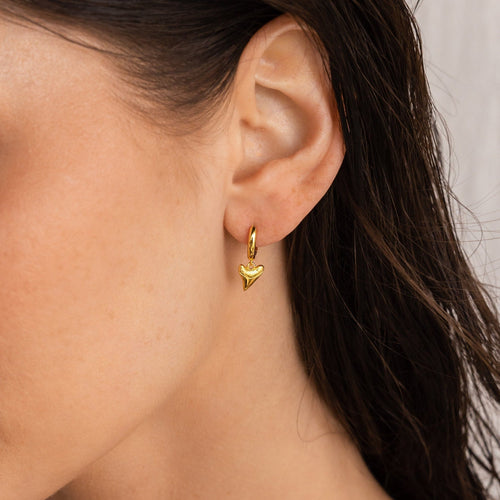 Shark Tooth Huggie Hoop Earrings