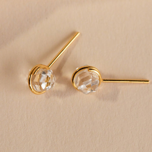 Herkimer Diamond Stud Earrings