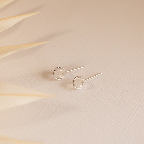 Herkimer Diamond Stud Earrings