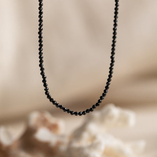 Boho Chic Black Abyss Beaded Necklace
