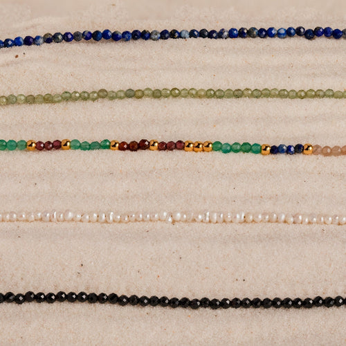 Boho Chic Black Abyss Beaded Necklace