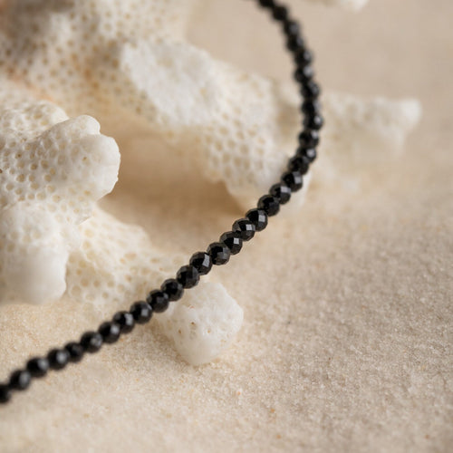 Boho Chic Black Abyss Beaded Necklace