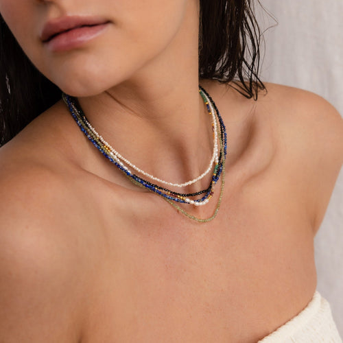 Tranquil Light Green Beaded Necklace