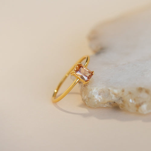 Luxurious Citrine Birthstone Ring for November Birthdays