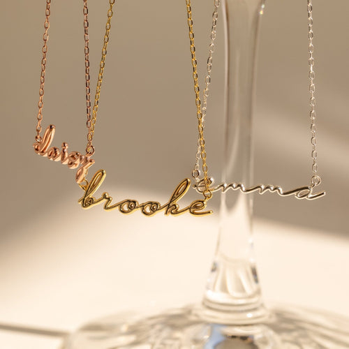 Personalize Your Style with the Whimsical 3D Bubble Name Necklace