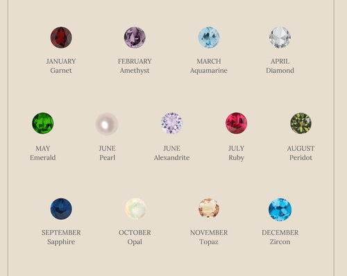 Bella Birthstone Stud Earrings