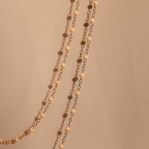 Peach Station Necklace