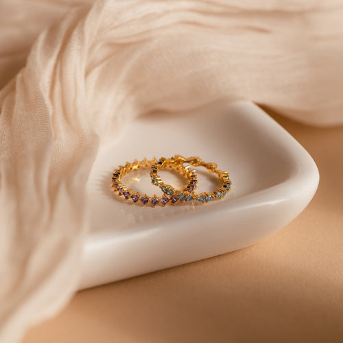 Eternal Serenity: Aquamarine Eternity Ring