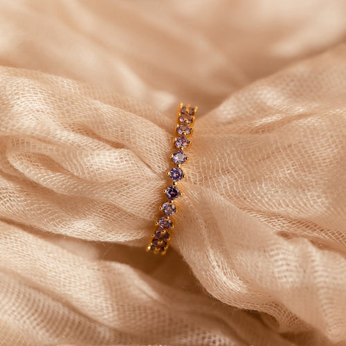 Enchanting Elegance: Amethyst Eternity Ring